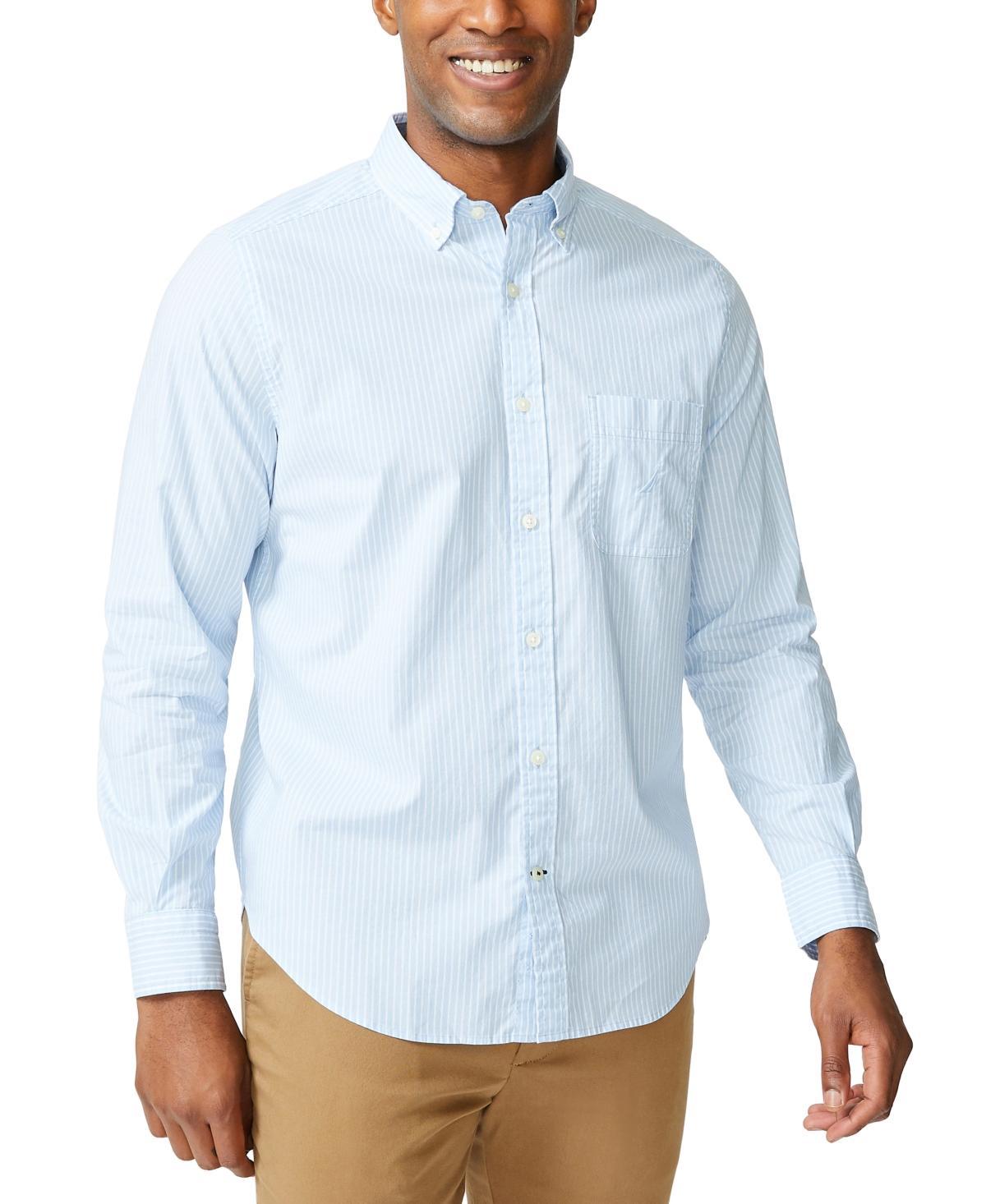 Nautica Men's Gingham Long Sleeve Button Down Shirt, Small Product Image