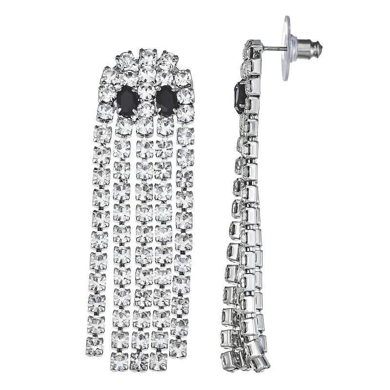 Simply Vera Vera Wang Rhinestone Waterfall Ghost Earrings, Womens Product Image