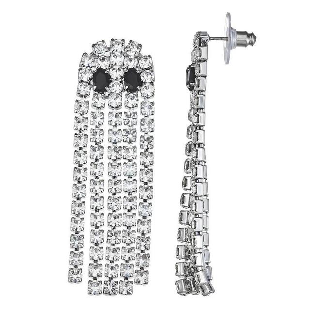 Simply Vera Vera Wang Rhinestone Waterfall Ghost Earrings, Womens Product Image