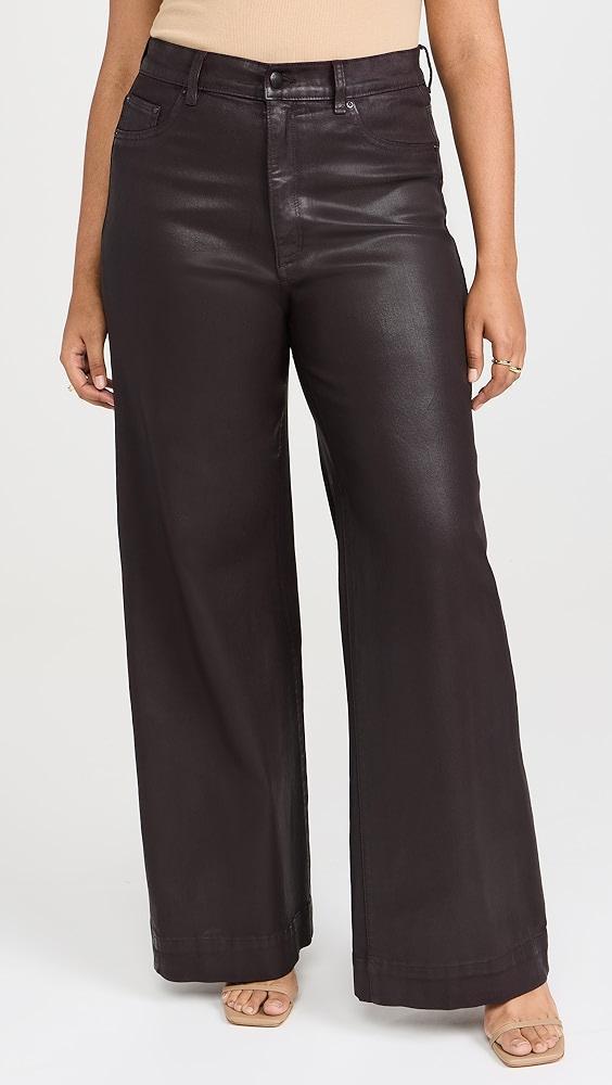 DL1961 Hepburn Wide Leg High Rise Coated Jeans | Shopbop Product Image