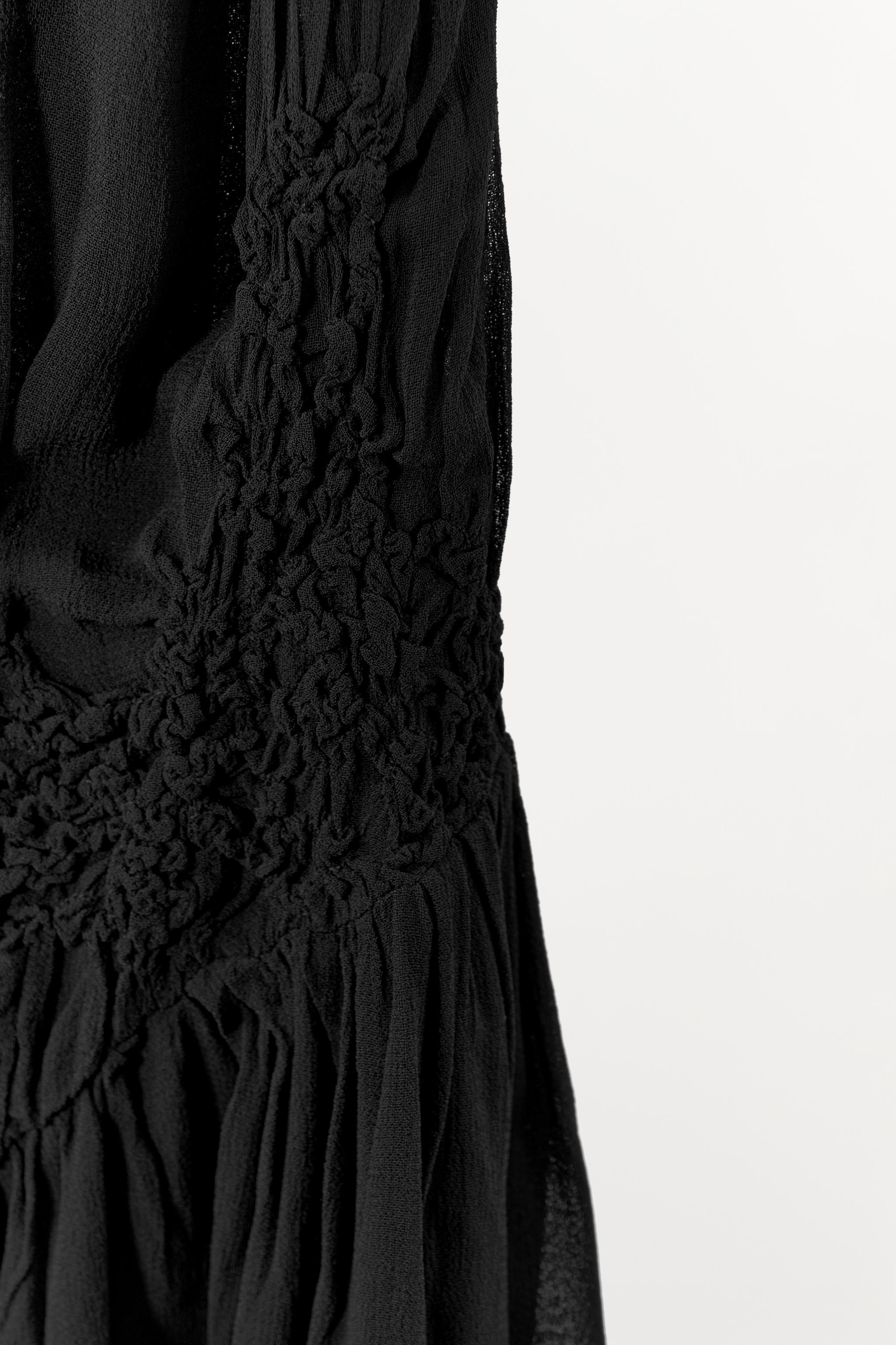 ASYMMETRIC SKIRT WITH TEXTURED RUCHING Product Image