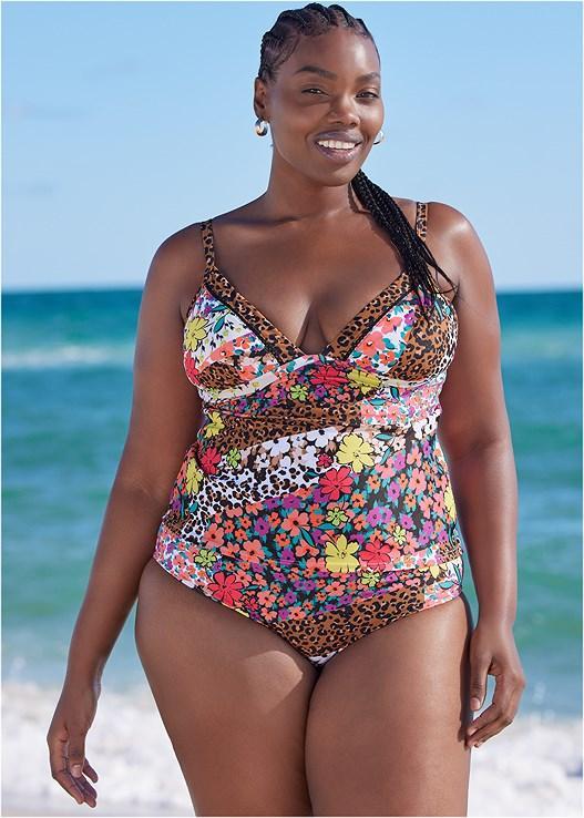 Diamond Stitch Tankini Top Product Image