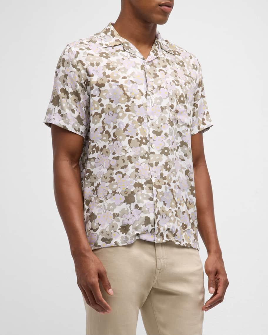 Mens Floral Camp Shirt Product Image