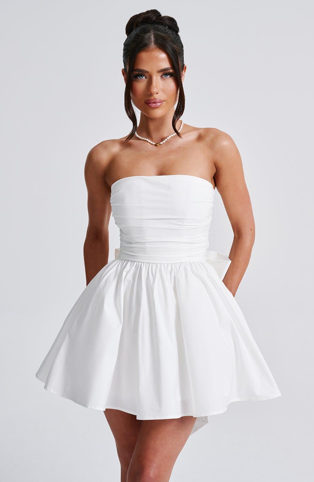 Katrina Mini Dress - Ivory Product Image