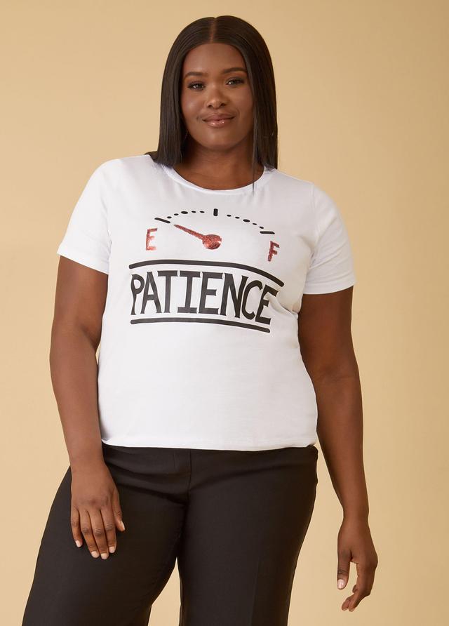 Plus Size Patience Graphic Tee Ashley Stewart Product Image