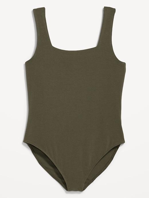 Square-Neck Tank Top Bodysuit Product Image