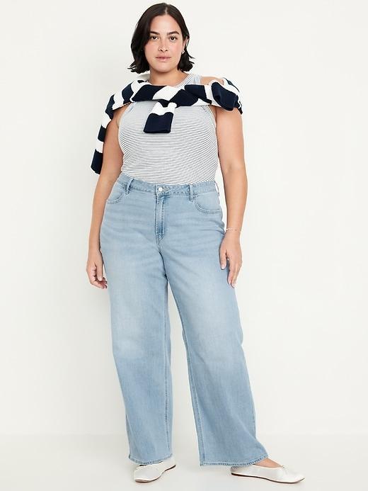 High-Waisted Wow Wide-Leg Jeans Product Image