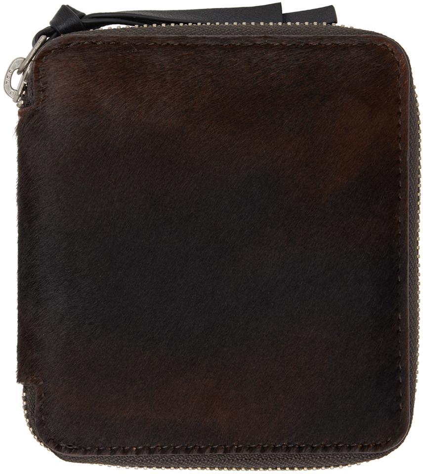 Brown Zip Wallet In 704 Dark Brown Product Image