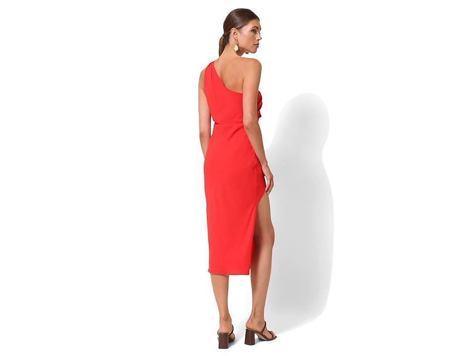 line and dot Mia Midi Dress (Scarlet ) Women's Clothing Product Image