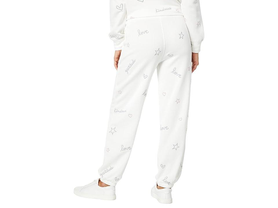 Splendid Virtue Embroidered Joggers (Ivory) Women's Clothing Product Image