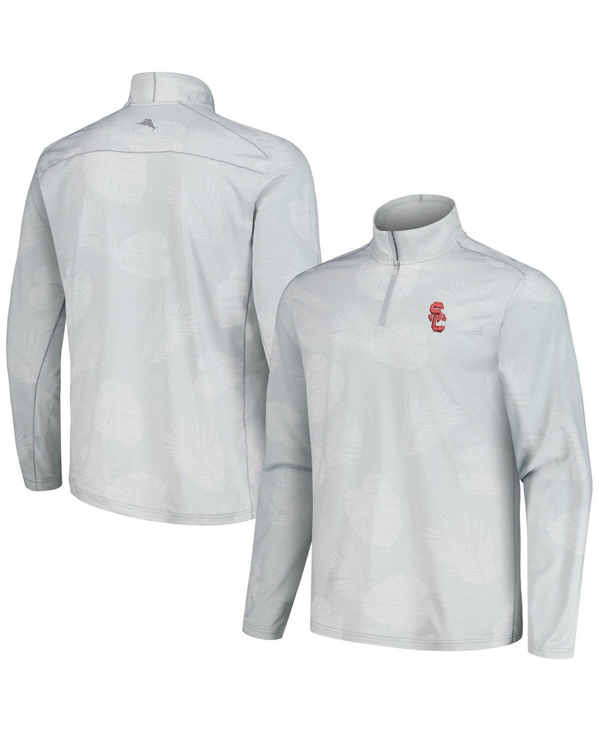 Tommy Bahama Mens Wisconsin Badgers Delray Frond Island Zone Half-Zip Jacket Product Image