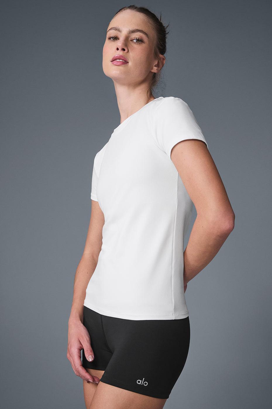 Alosoft Finesse Tee - White Female Product Image