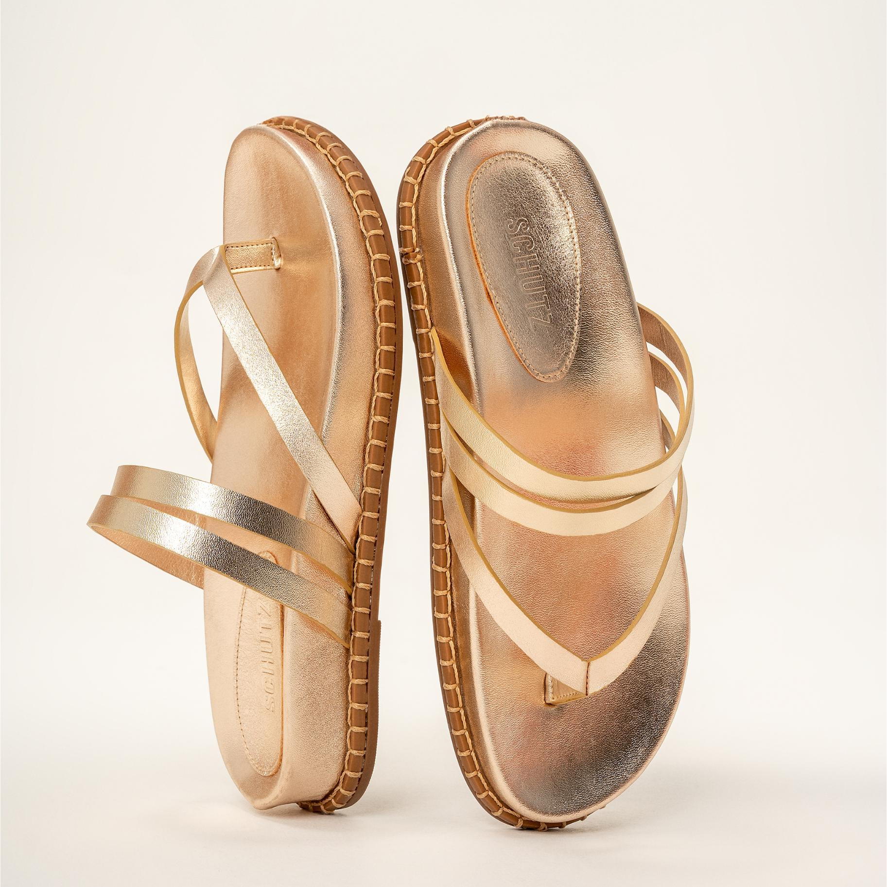 Rania Sporty Metallic Leather Sandal Female Product Image