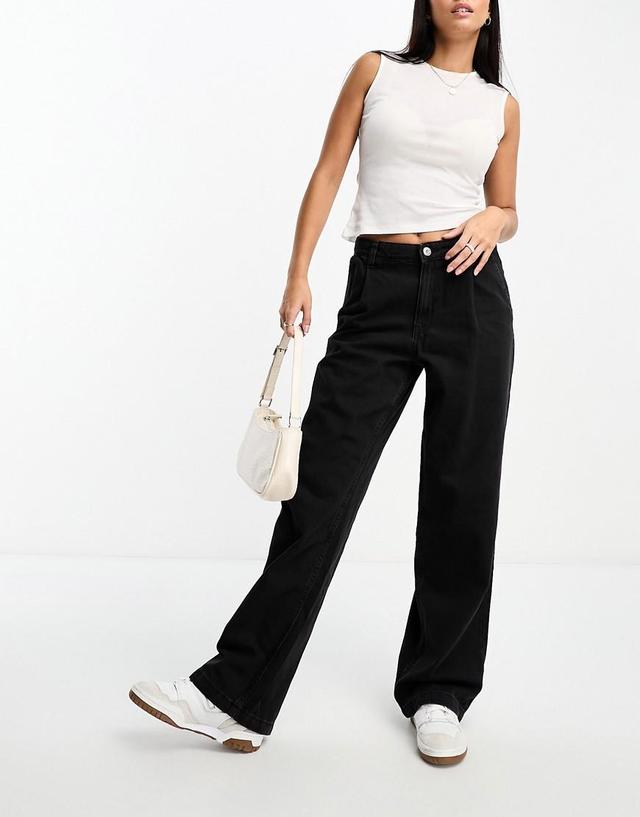 Mango slouchy straight leg jeans Product Image