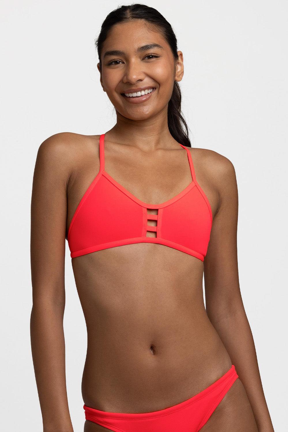 Tomcat Bikini Top - Lava Female Product Image