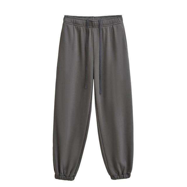 High Rise Plain Sweatpants Product Image