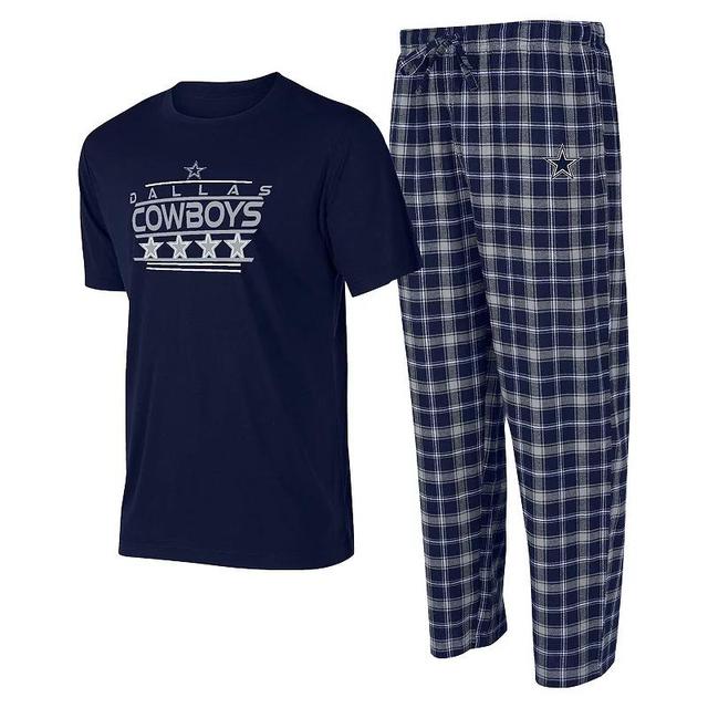 Mens Concepts Sport Dallas Cowboys Arctic T-Shirt & Pants Sleep Set Blue Product Image