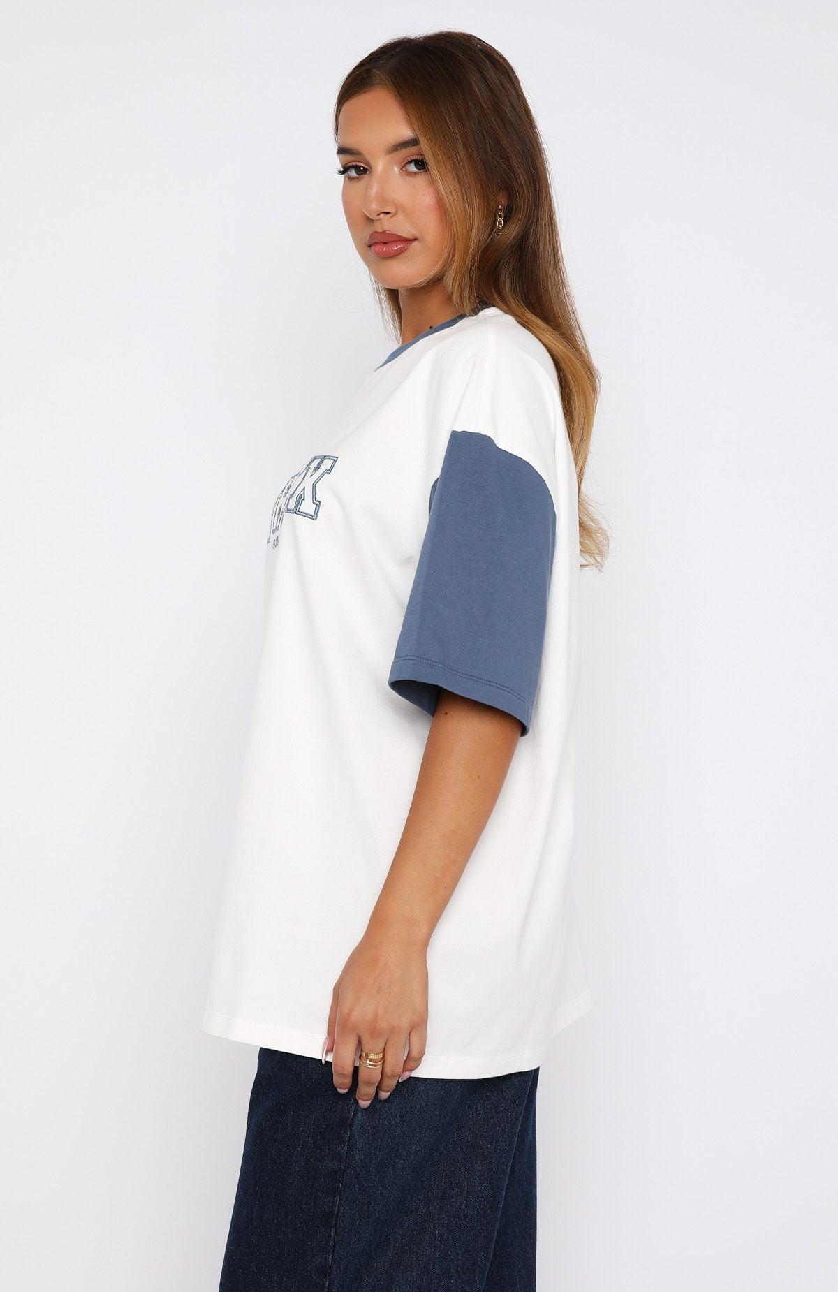 Fearlessly Flying Oversized Tee White Product Image