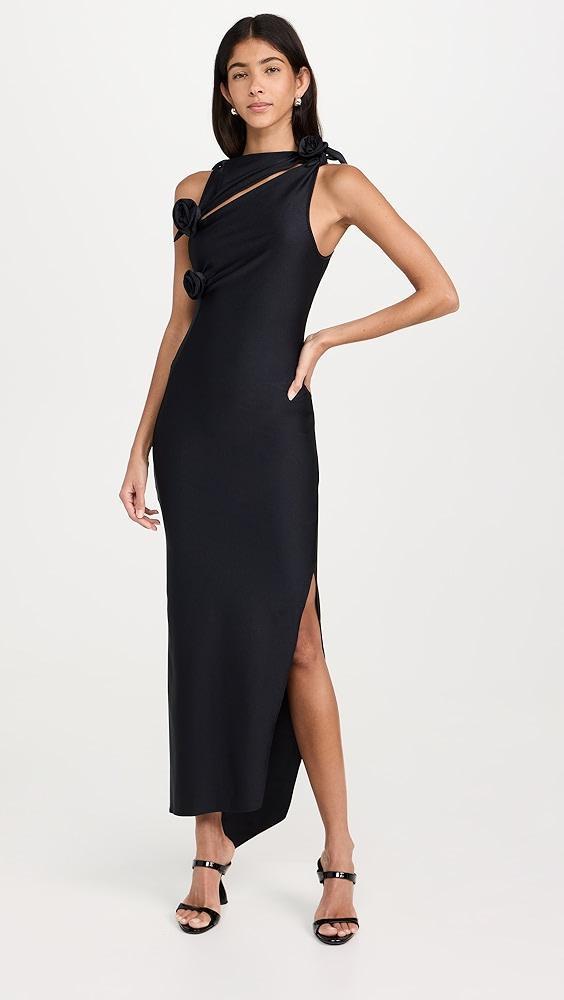 Coperni Asymmetrical Flower Gown | Shopbop Product Image