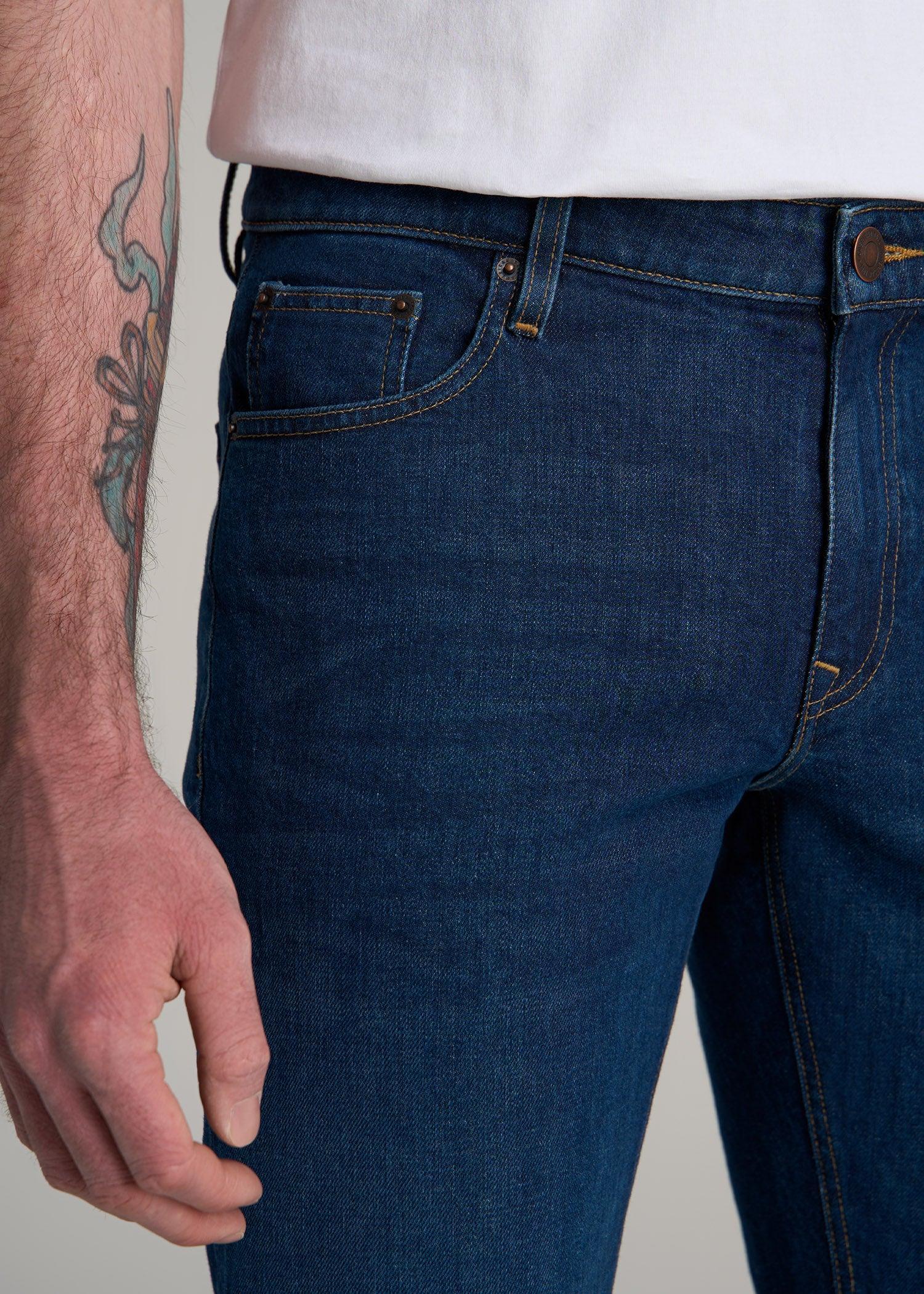 Americana Collection Carman Tapered Fit Jeans For Tall Men in Crown Blue Male Product Image