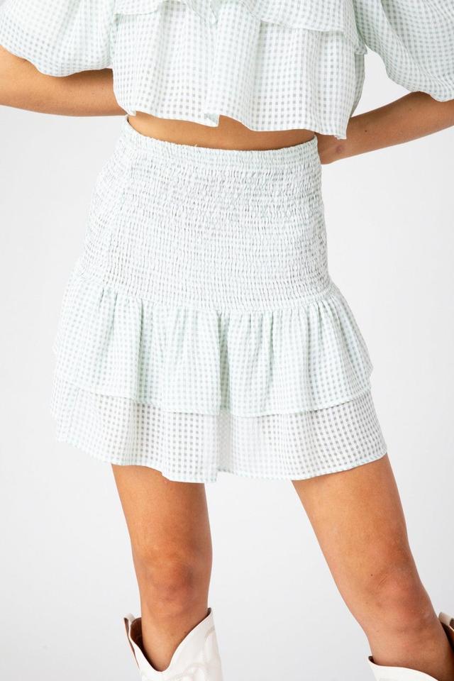 Mint Check Demi Skirt Product Image