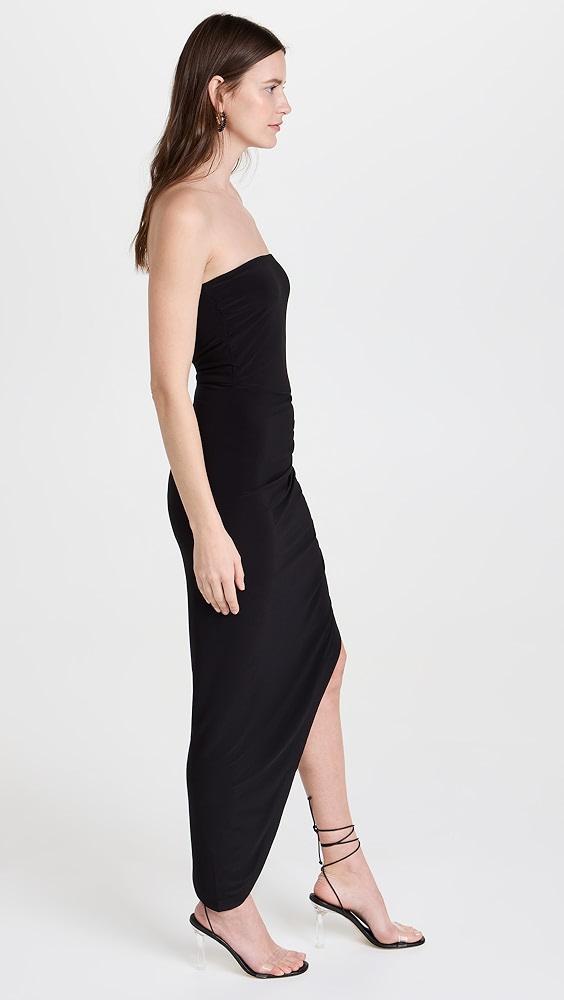 Norma Kamali Strapless Side Drape Gown | Shopbop Product Image