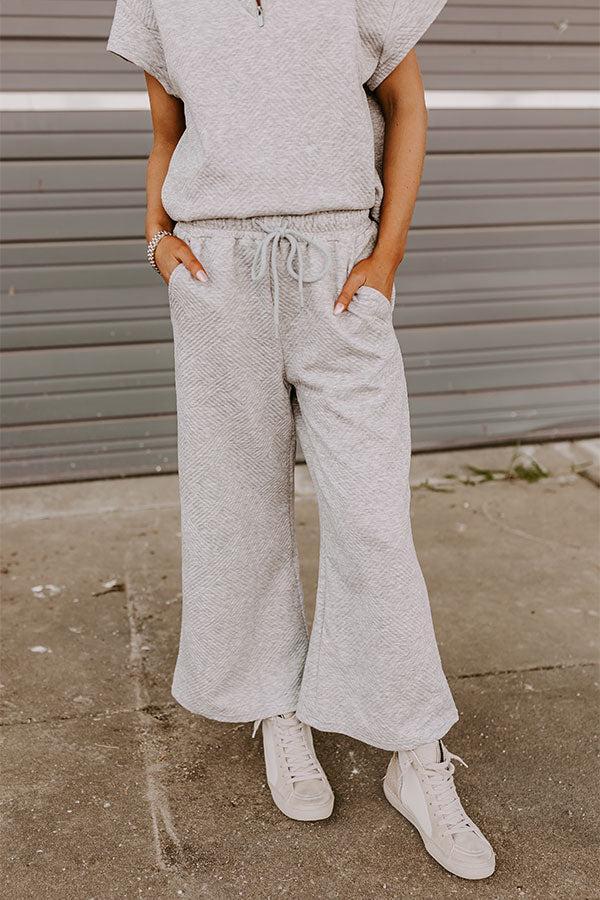 Lattes First High Waist Trousers in Grey Product Image