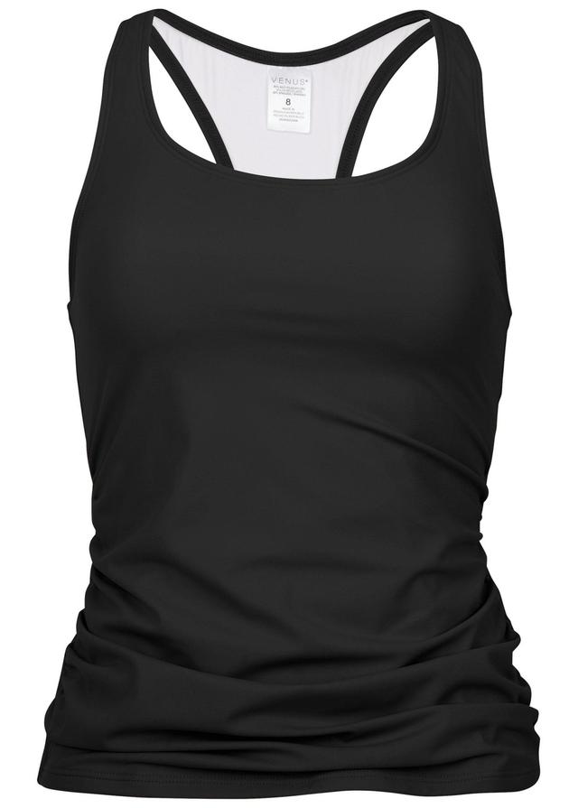 Racer Back Tankini Top - Black Beauty Product Image