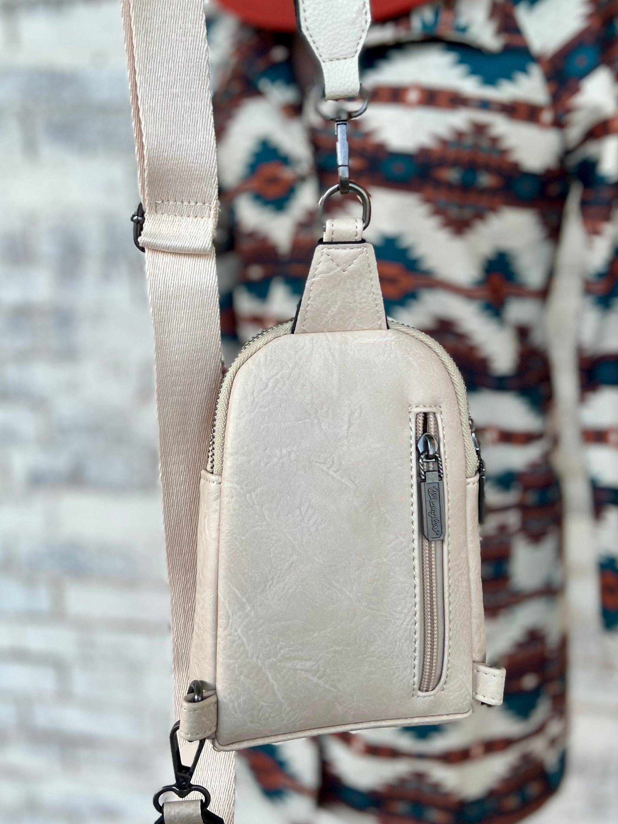 The Original Wrangler Cream Sling Back Crossbody Bag Product Image