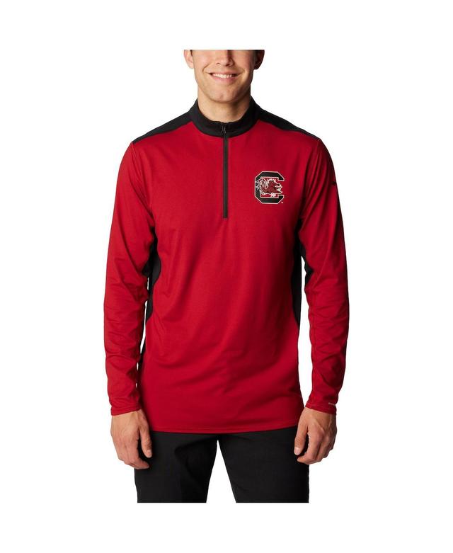 Mens Columbia Garnet South Carolina Gamecocks Tech Trail Omni-Shade Quarter-Zip Top Product Image