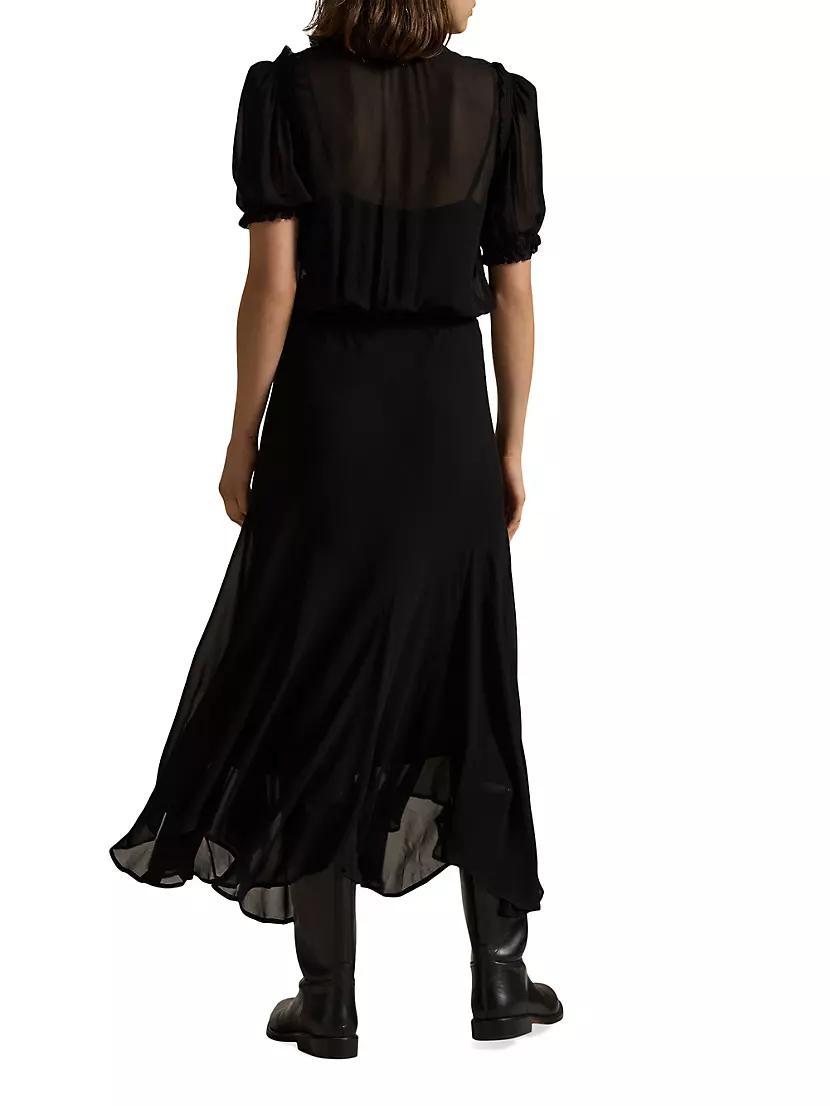 Georgette Tieneck Blouson Maxi-Dress Product Image