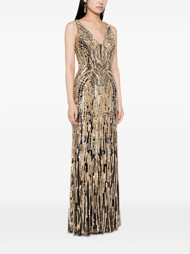 Raquel crystal-embellished long dress Product Image