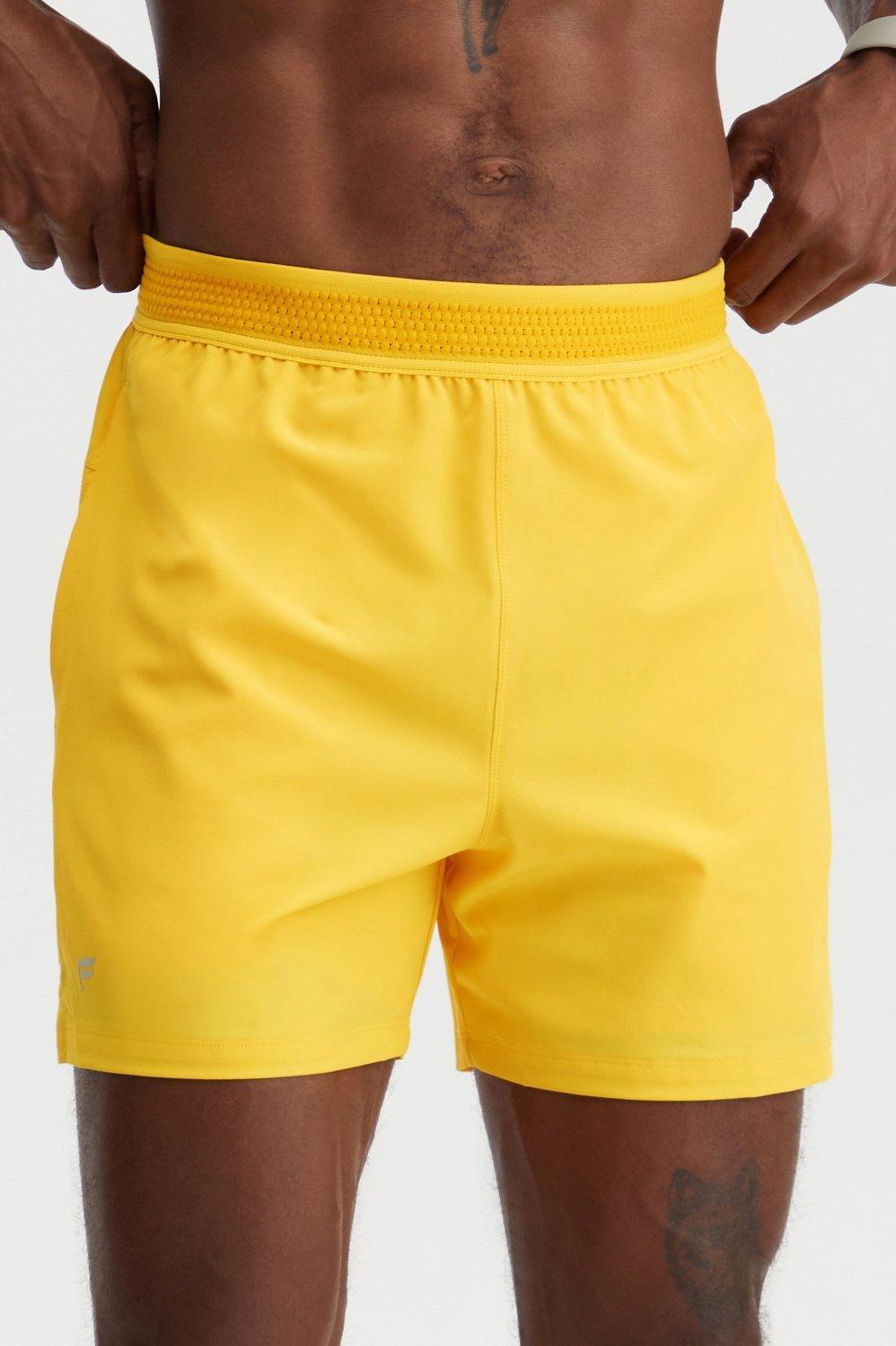 Fabletics Men The Fundamental Short male Vintage Yellow Size M Product Image