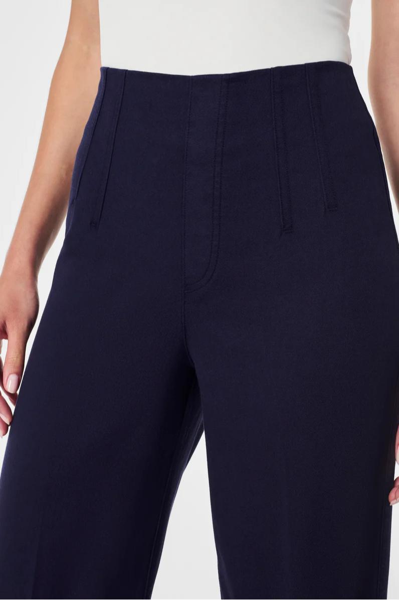 Stretch Twill Cropped Wide Leg Pant Product Image