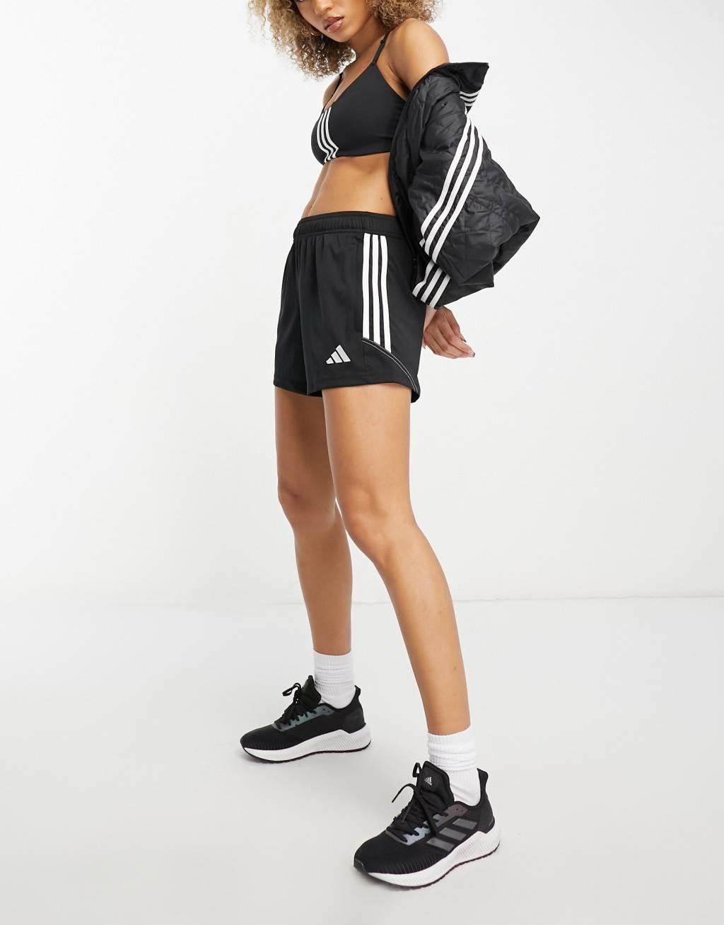 adidas Training Train icons low support 3 stripe sports bra Product Image