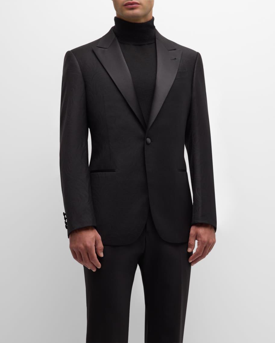 Men's Tonal Swirl Jacquard Dinner Jacket Product Image