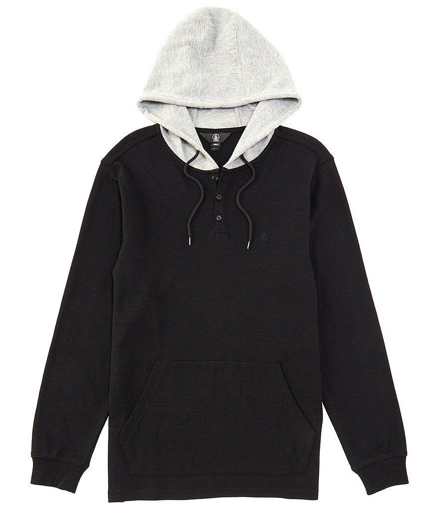 Volcom Long Sleeve Murphy Color Block Slub-Thermal Hoodie Product Image