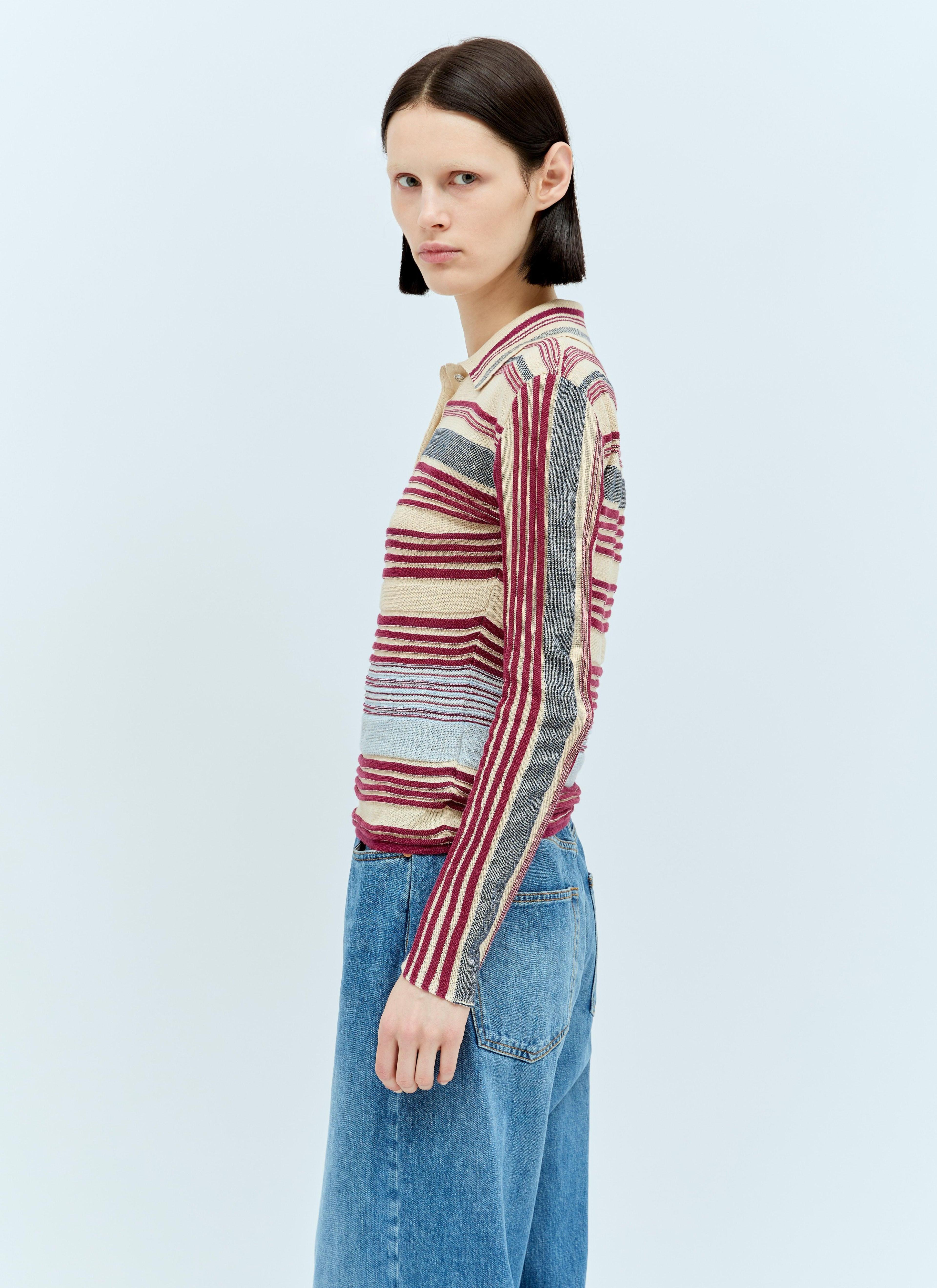 Striped Knit Sweater In Multicolour Product Image