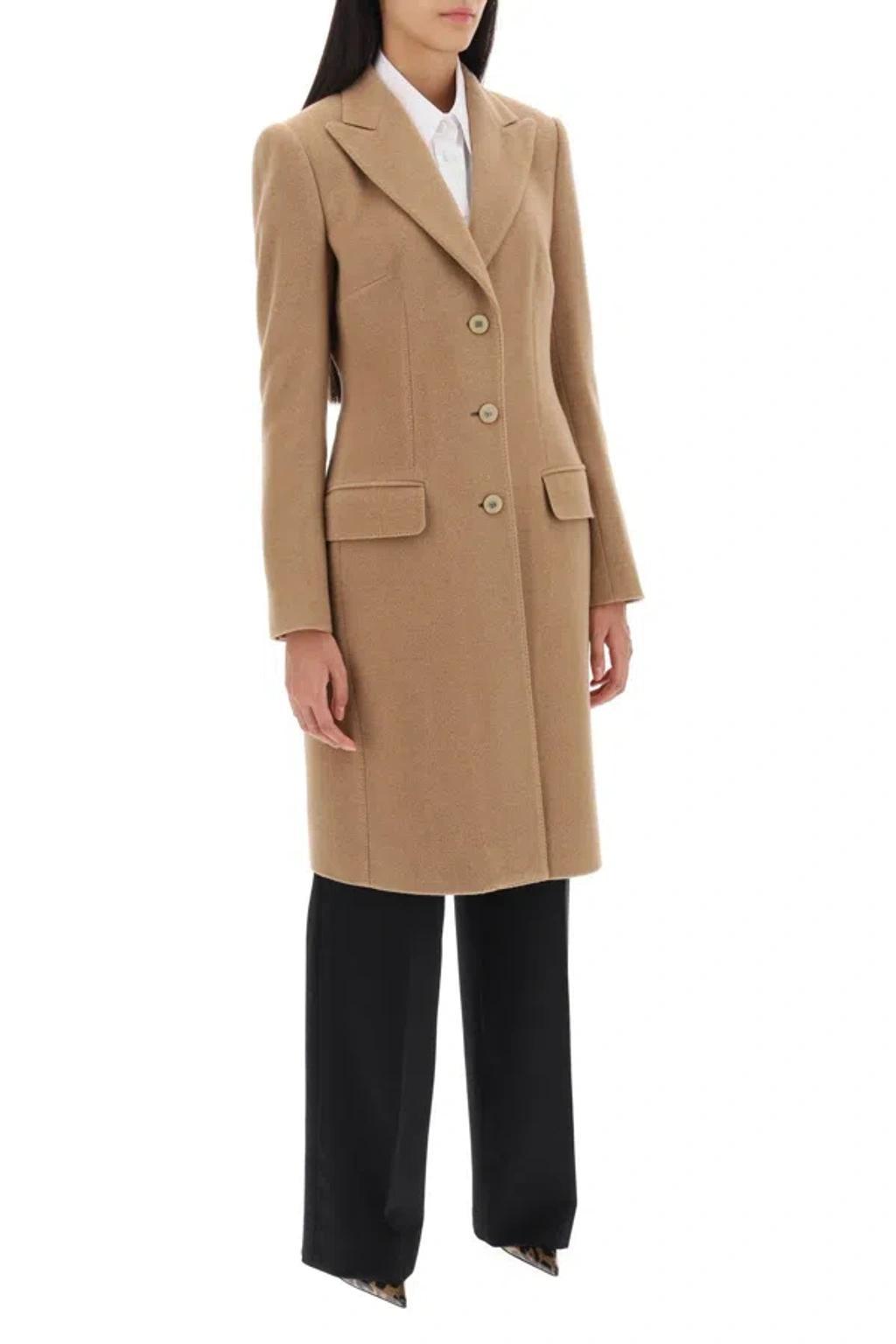 Single-breasted Wool Coat In M0179 Product Image