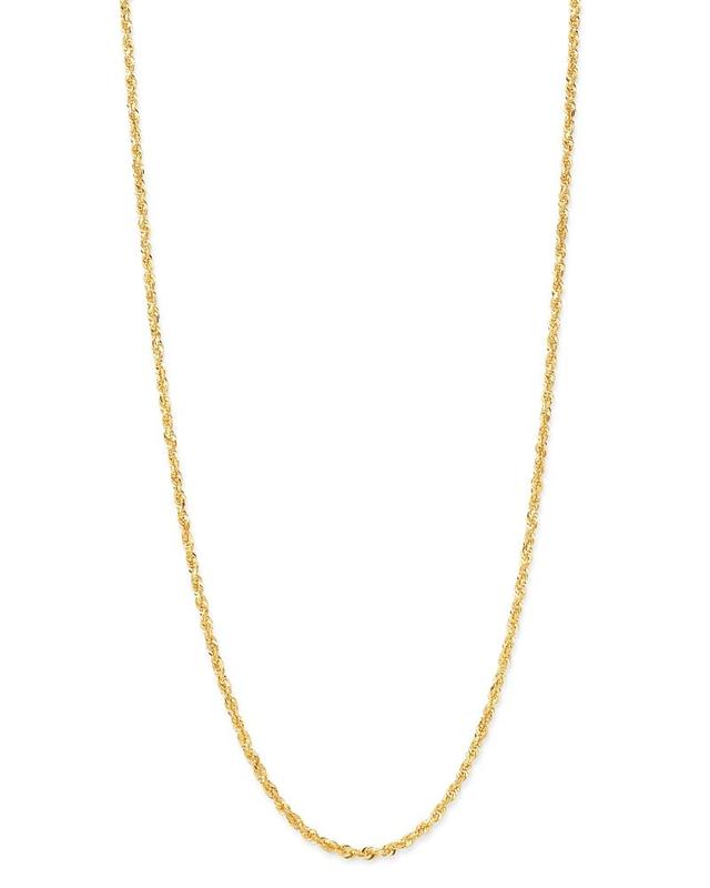 Rope Chain 24 Necklace (3mm) in Solid 14k Gold Product Image