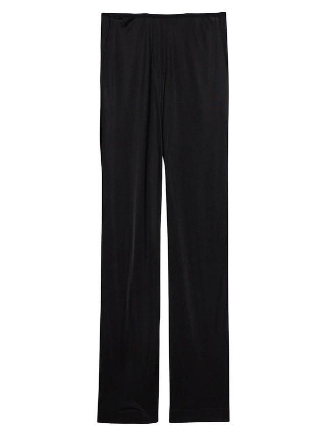 Womens Mid-Rise Straight-Leg Pants Product Image