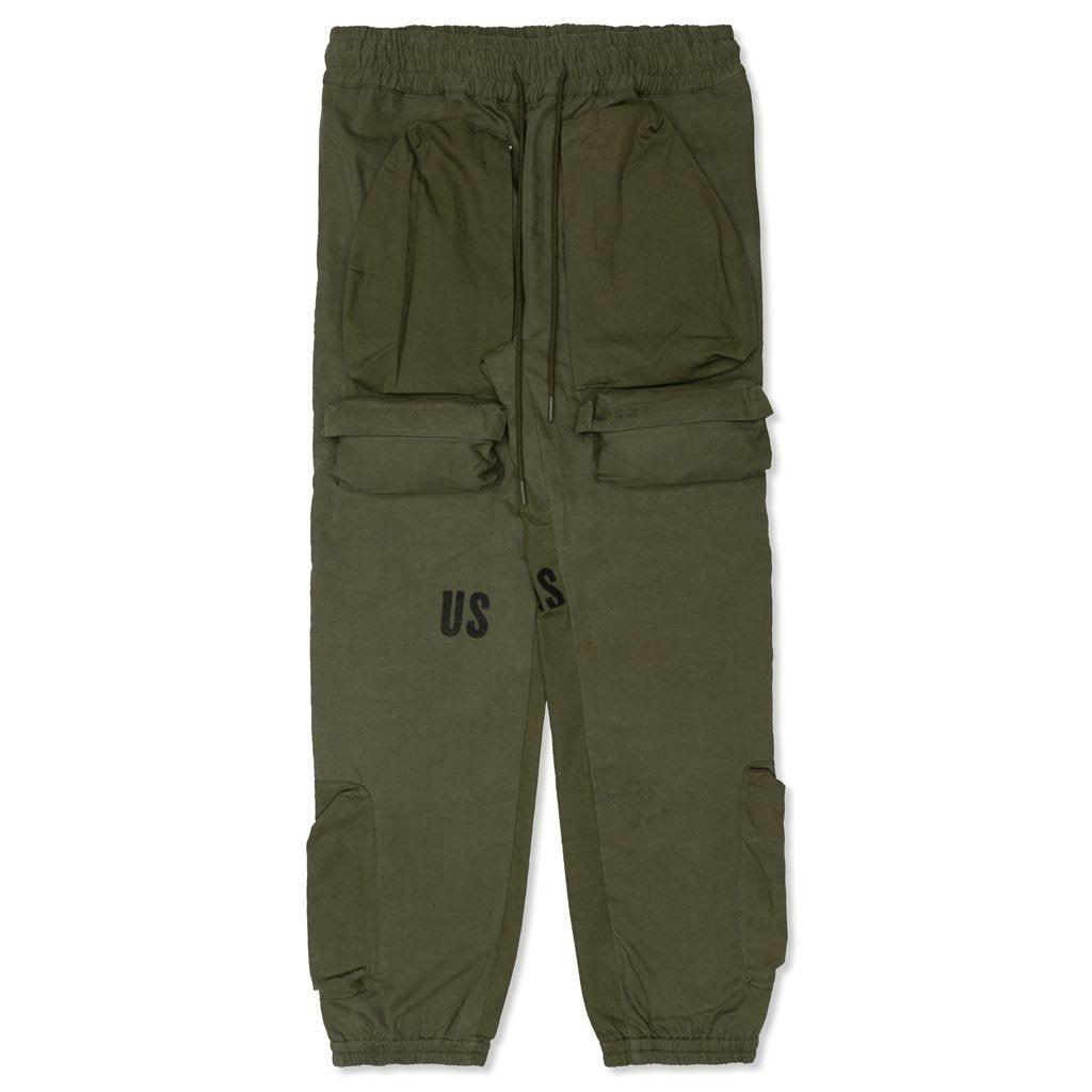 Parachute Cargo Pants - Green Male Product Image