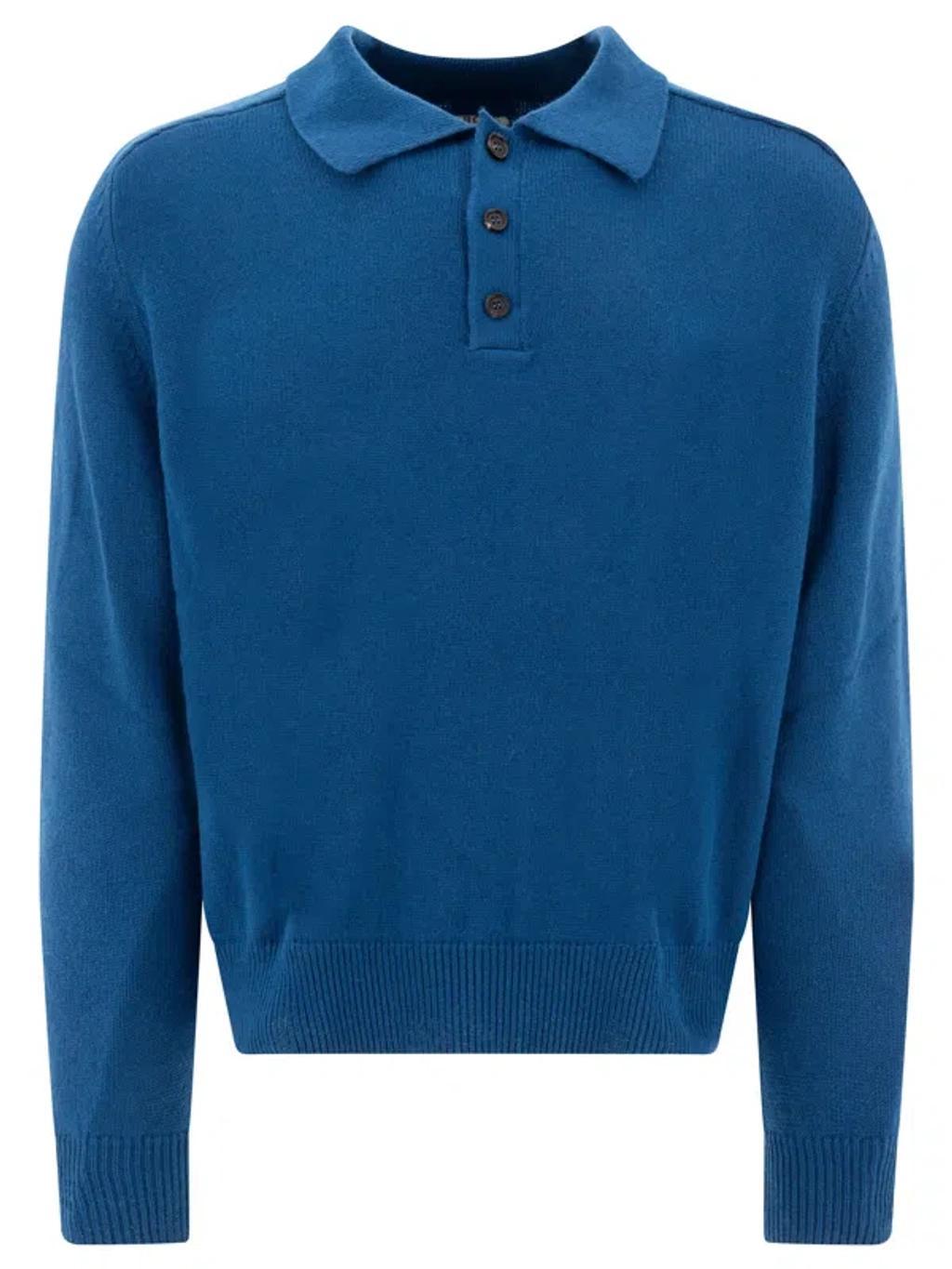 BODE Polo Shirts In Blue Product Image