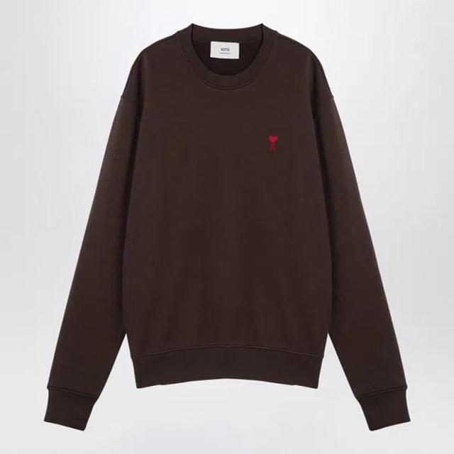 AMI ALEXANDRE MATTIUSSI Ami Paris Ami De Coeur Sweatshirt In Brown Product Image