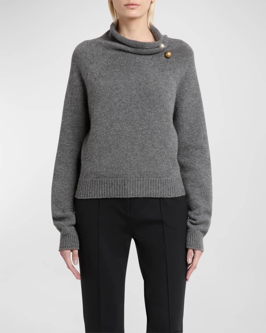 Turtleneck Embellished Cashmere-Silk Sweater product image