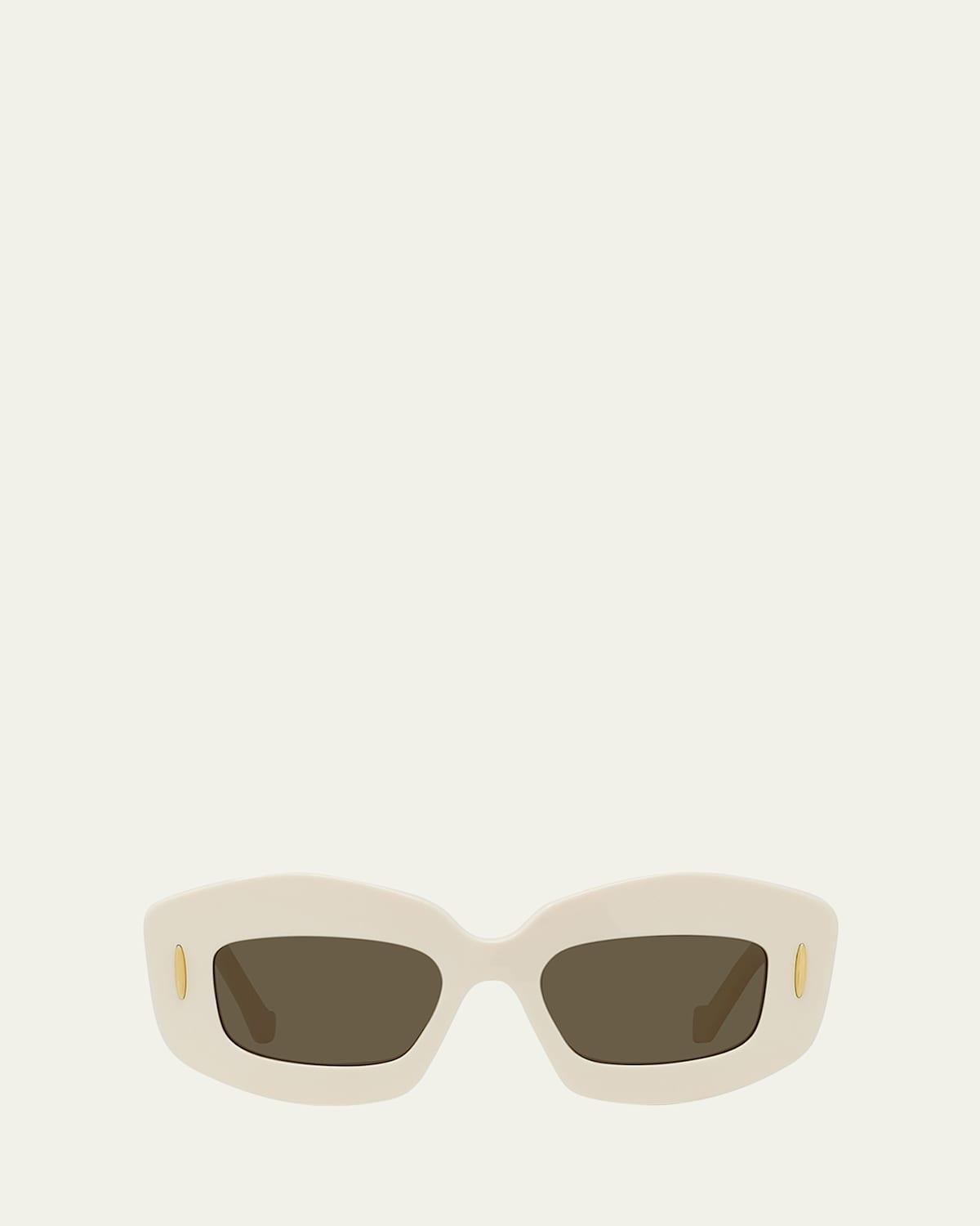 Loewe Silver Screen 49mm Rectangular Sunglasses Product Image