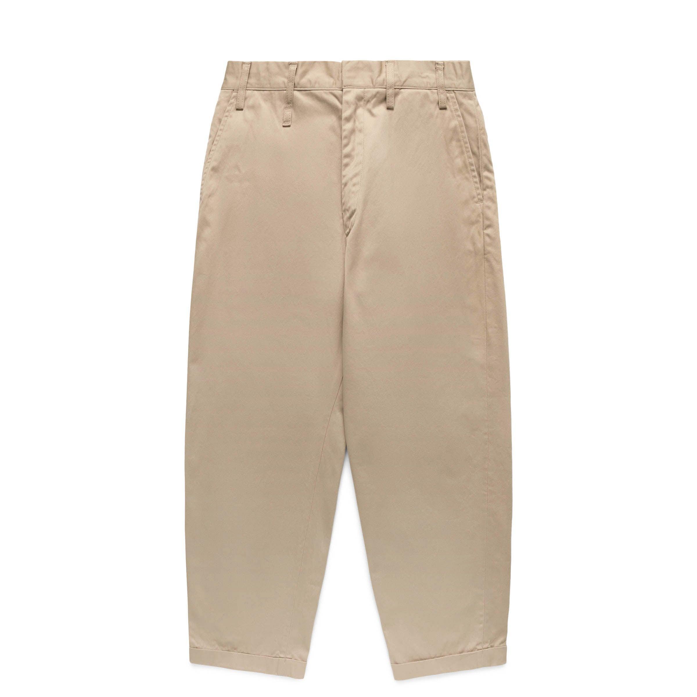 WIDE CROPPED PANTS BEIGE | BODEGA Product Image