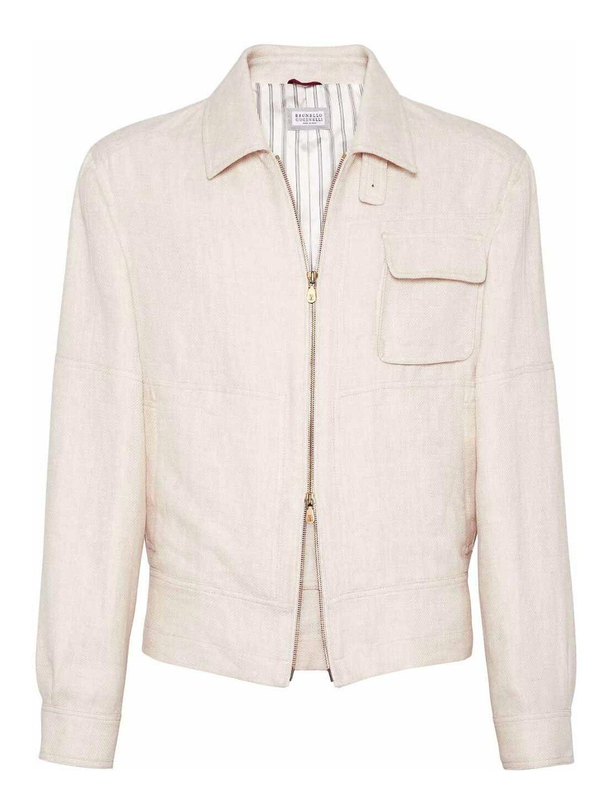 Blouson In Beige Product Image