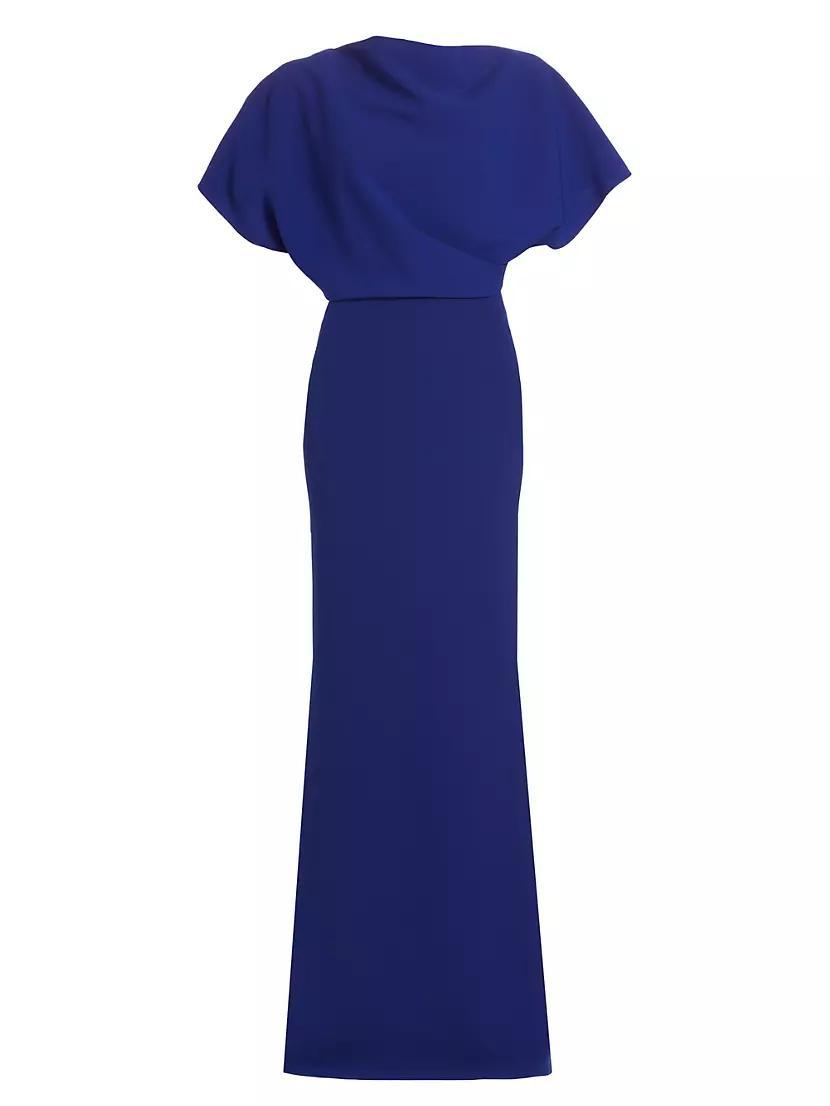 Draped Crepe Gown Product Image