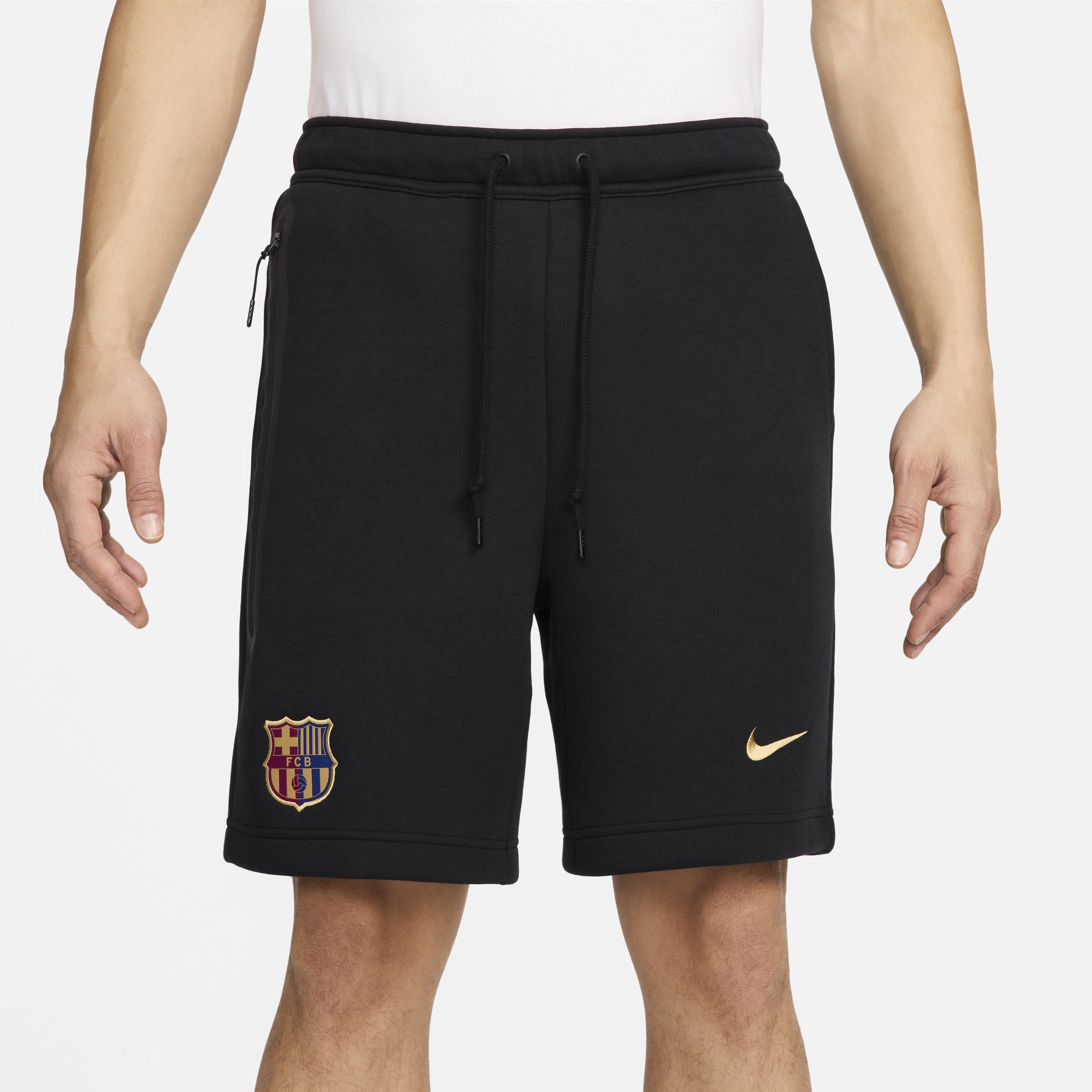 FC Barcelona Tech Fleece Nike Mens Soccer Shorts Product Image